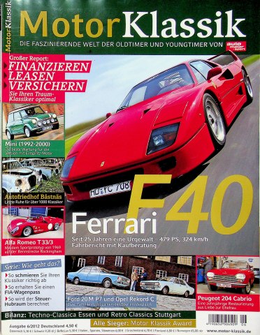 Deckblatt Motor Klassik (06/2012)